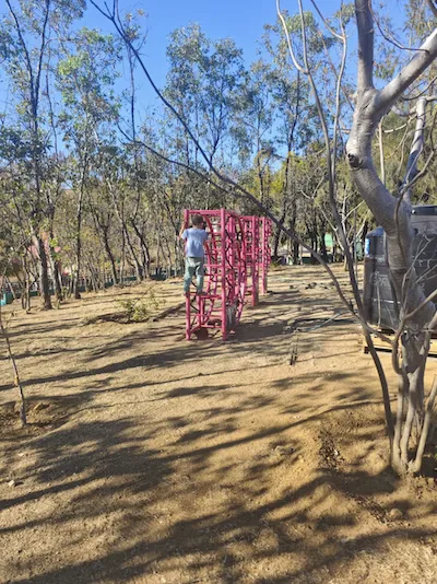 Nanny playing with children
